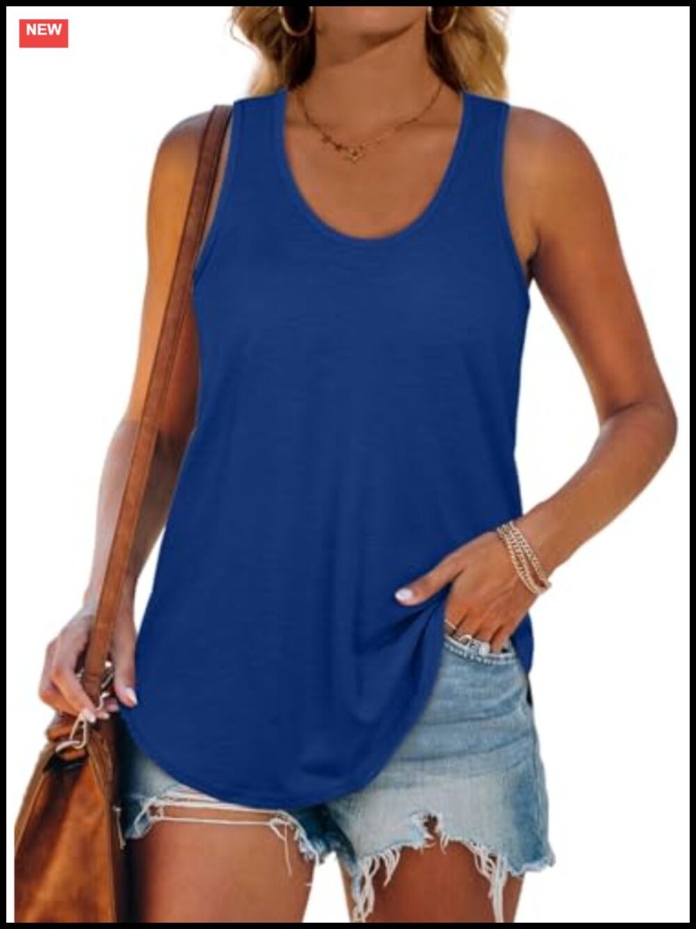 Women's Racerback Tank Top Loose Fit Summer Activewear